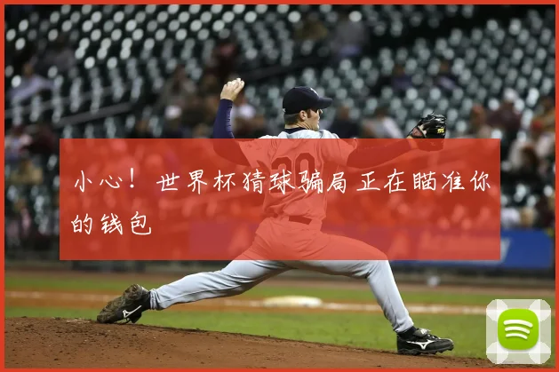 小心!世界杯猜球骗局正在瞄准你的钱包