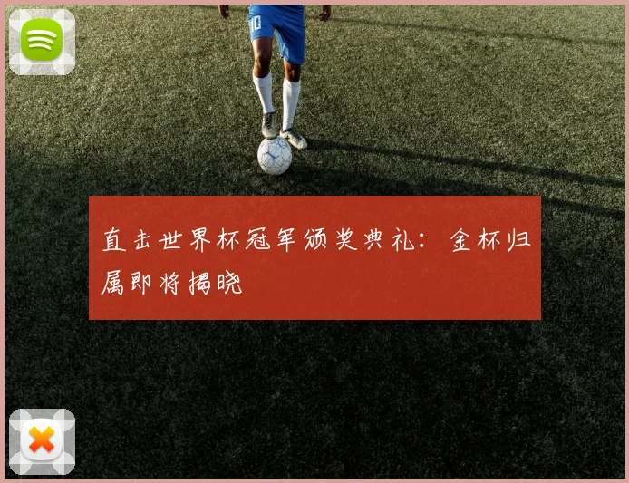 直击世界杯冠军颁奖典礼:金杯归属即将揭晓
